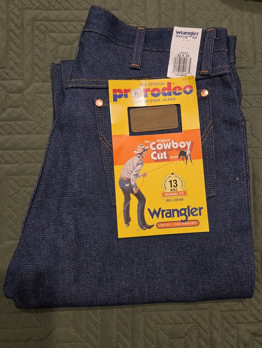 Wrangler Dark Blue Relaxed Fit Cowboy Cut Jeans